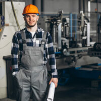 Male worker at a factory